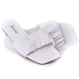 PS1 Pantoufles blanches classiques pour femmes