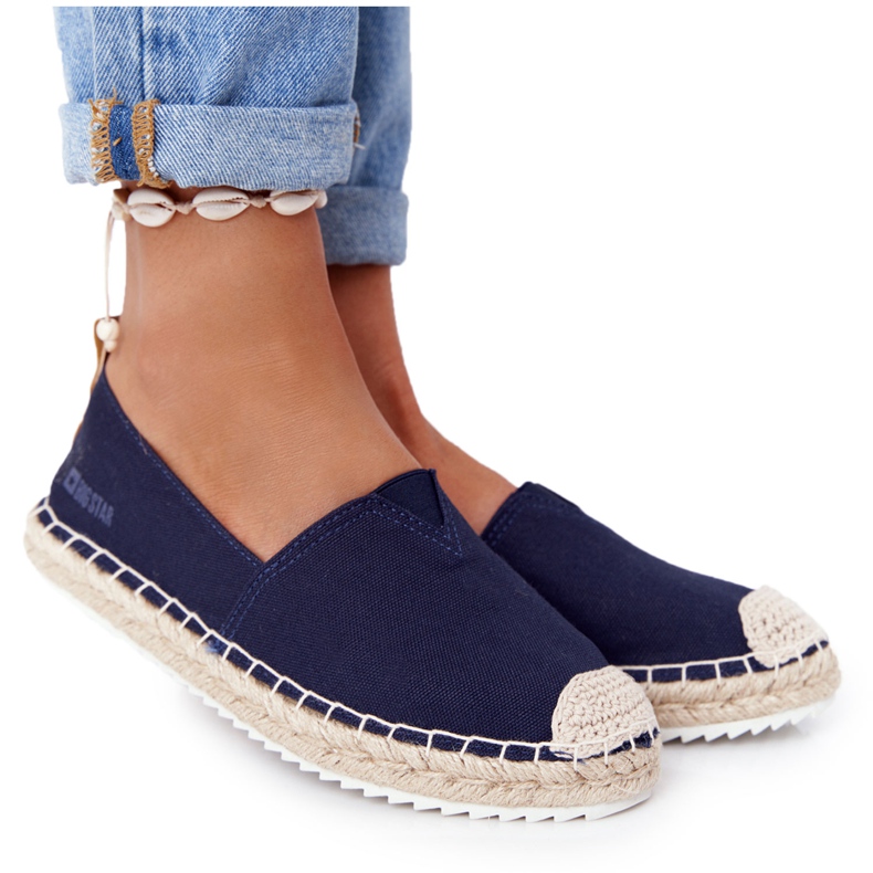 Espadrilles Sur Semelle Tressée Big Star HH274500 Bleu Marine