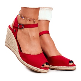 Sandales Espadrilles Femme Big Star Rouge DD274A213