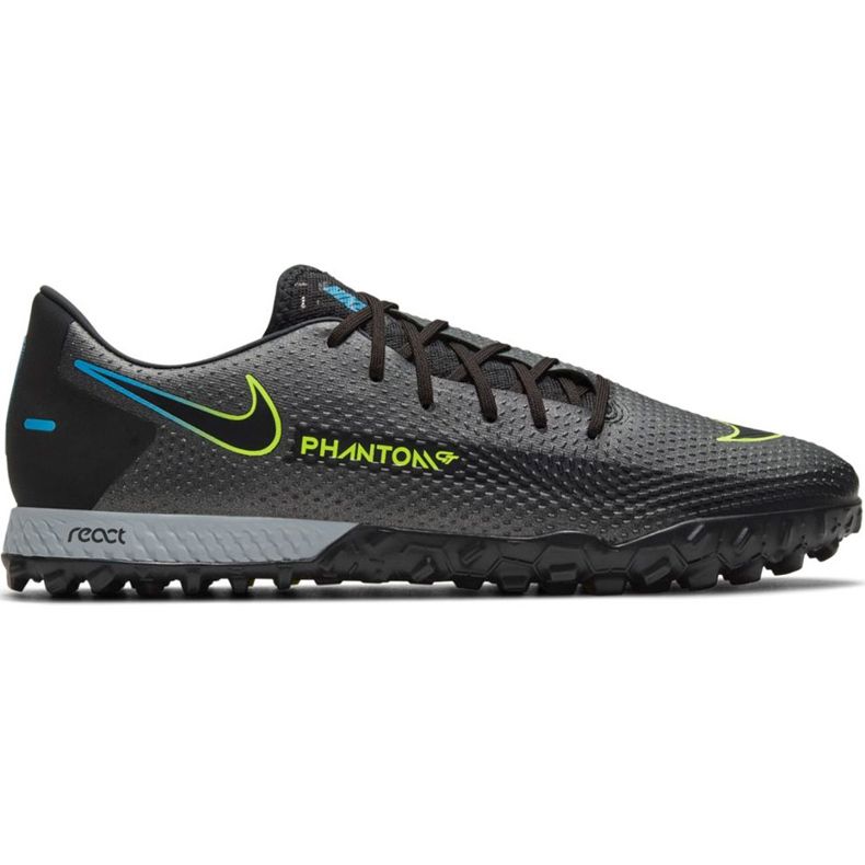 Nike React Phantom Gt Pro Tf chaussures de football noir CK8468 090 le noir le noir