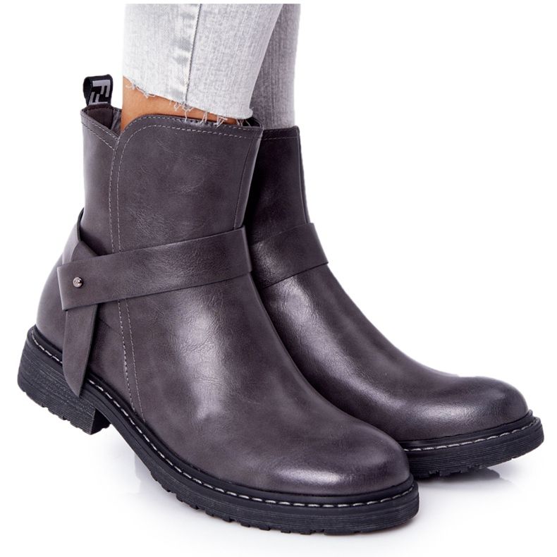 PJ1 Bottes Chaudes Femme Workers Gris Alivia PJ1 Bottes Chaudes Femme Workers Gris Alivia