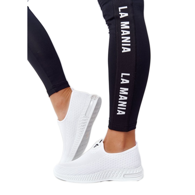 PS1 Chaussures de sport pour femmes Slip-on blanches Be Stretchy