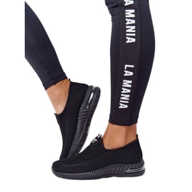 PS1 Chaussures de sport pour femmes Slip-on noires Be Stretchy