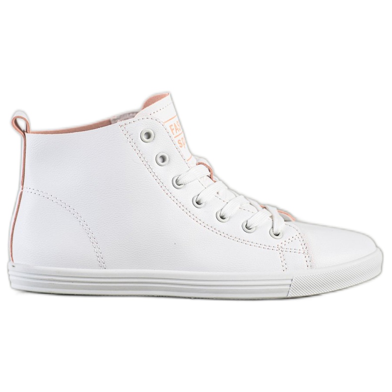 Ideal Shoes Chaussures de sport haute couture baskets blanche