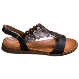 Sandales à la mode Sergio Leone noir