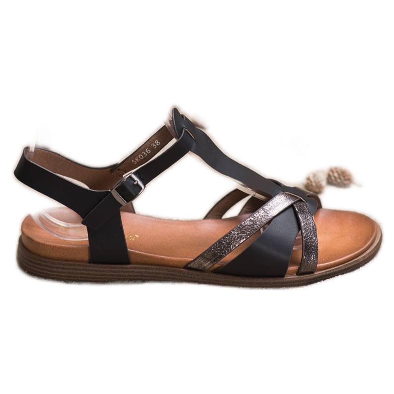 Sandales noires de Sergio Leone le noir Sandales noires de Sergio Leone le noir