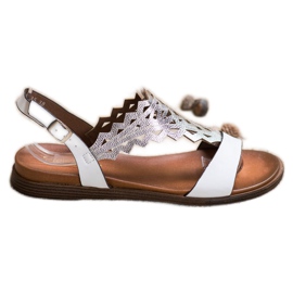 Sandales à la mode Sergio Leone blanc