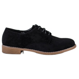 Seastar Chaussures à lacets en daim le noir
