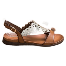 Sandales à la mode Sergio Leone brun