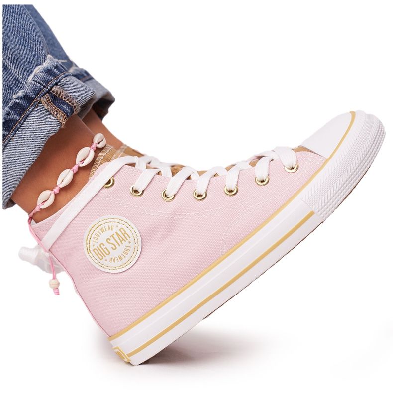 Baskets Montantes Femme Big Star HH274447 Rose