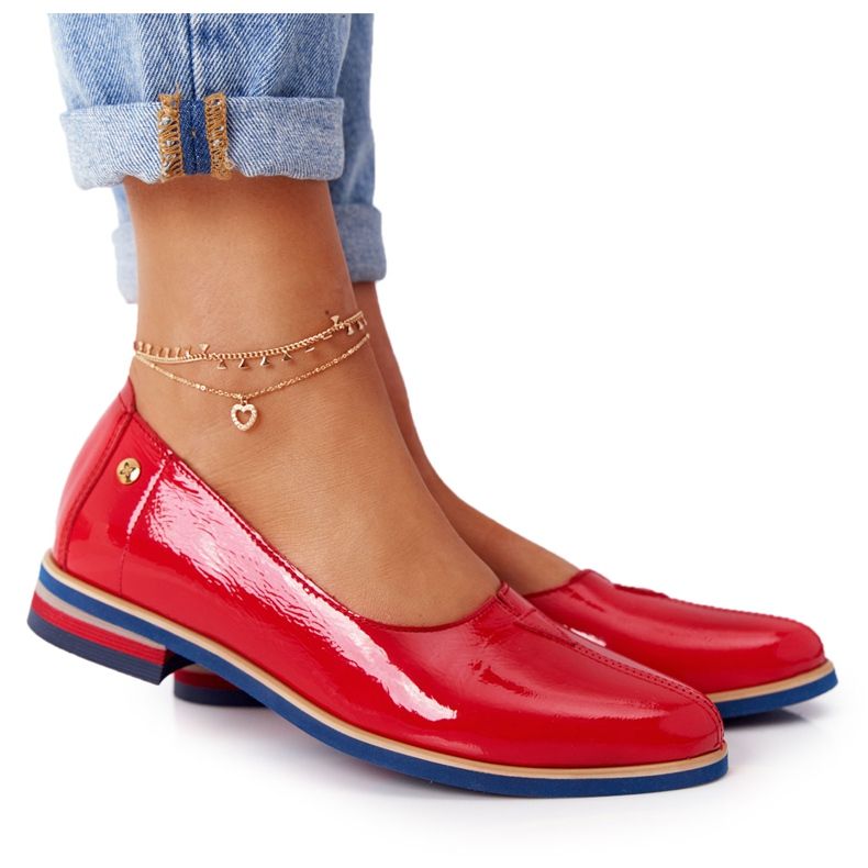 Chaussures Cuir Laqué Maciejka 05035-08 Rouge