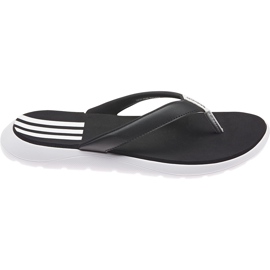 Chaussons Adidas Femme Comfort Flip Flop noir et blanc FY8656