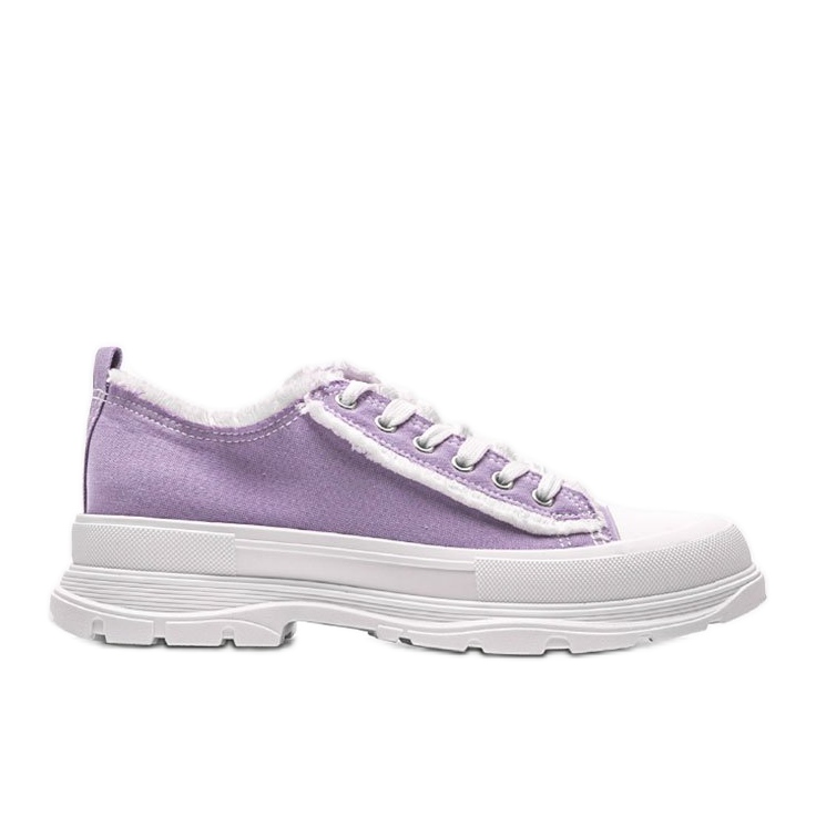 Baskets violettes sur semelle épaisse Makenna