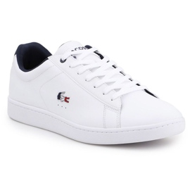 Chaussures lifestyle Lacoste Carnaby Evo 119 M 7-37SMA0013407 blanche bleu marin Chaussures lifestyle Lacoste Carnaby Evo 119 M 7-37SMA0013407 blanche bleu marin