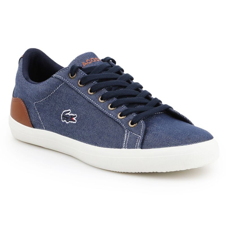 Chaussures lifestyle Lacoste Lerond 317 2 Cam M 7-34CAM00422Q8 blanche brun bleu marin Chaussures lifestyle Lacoste Lerond 317 2 Cam M 7-34CAM00422Q8 blanche brun bleu marin