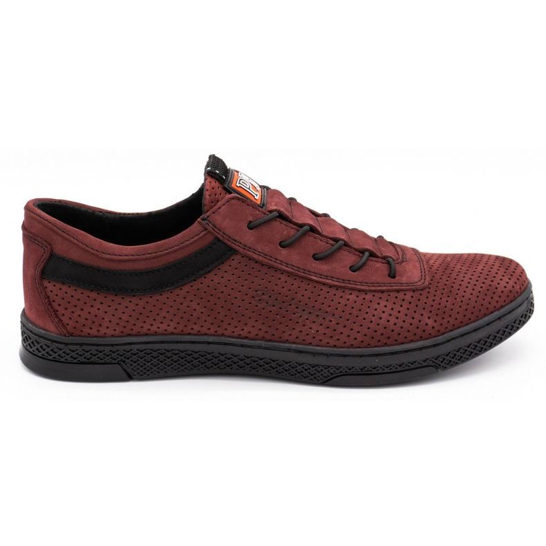 Polbut Chaussures casual homme cuir K23P bordeaux rouge Polbut Chaussures casual homme cuir K23P bordeaux rouge