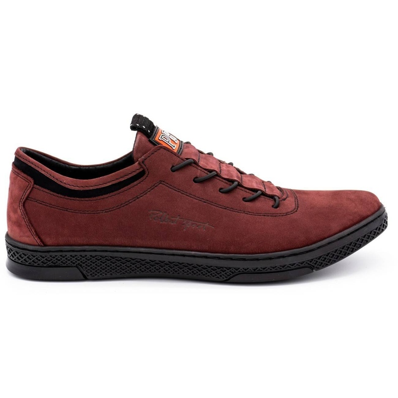 Polbut Chaussures casual homme cuir K23 bordeaux rouge Polbut Chaussures casual homme cuir K23 bordeaux rouge