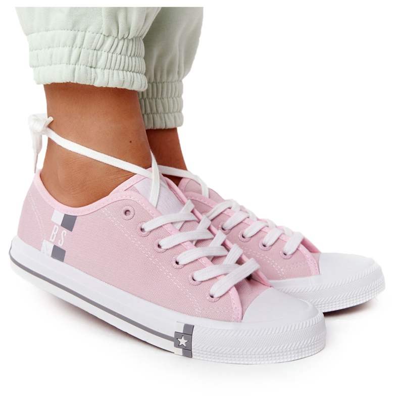 Baskets Classiques pour Femmes Big Star HH274110 Rose Clair