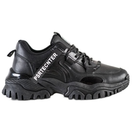 SHELOVET Baskets mode printemps le noir