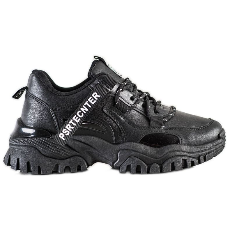 SHELOVET Baskets mode printemps le noir