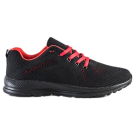 Bona Chaussures de sport basses noir