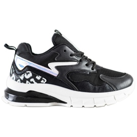 SHELOVET Baskets mode confortables le noir
