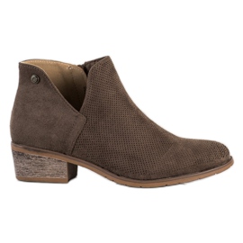 Filippo Bottines Ajourées Au Printemps brun