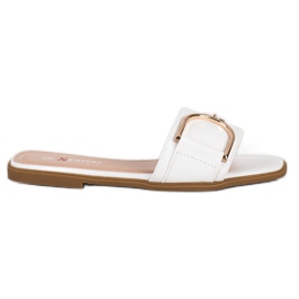 Seastar Pantoufles élégantes avec ornement blanc