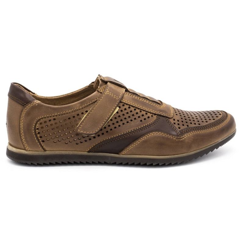 Polbut Chaussures casual homme en cuir 2102 / 2L marron brun