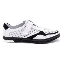 Polbut Chaussures décontractées en cuir pour hommes 2102L blanc
