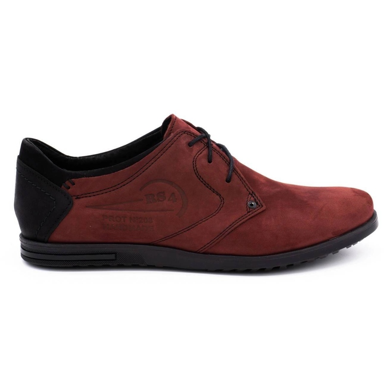 Polbut Chaussures cuir homme 2103 bordeaux rouge