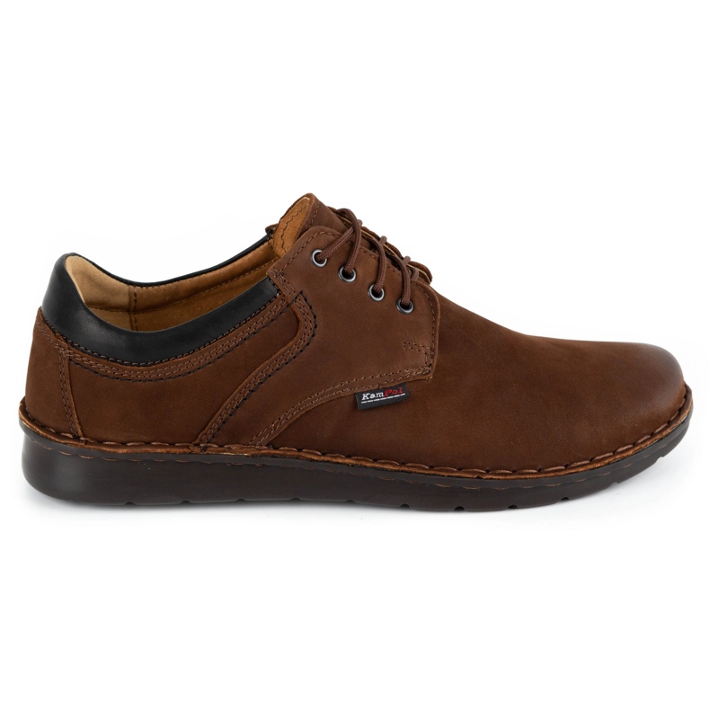 Kampol Chaussures décontractées pour hommes 11 / BR marron brun