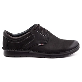Kampol Chaussures casual homme 11/3 nubuck noir