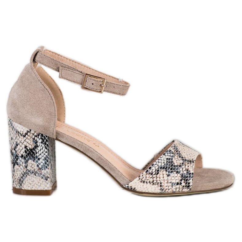 Sandales élégantes Sergio Leone beige multicolore Sandales élégantes Sergio Leone beige multicolore