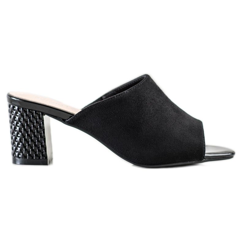 Élégantes pantoufles Sergio Leone le noir