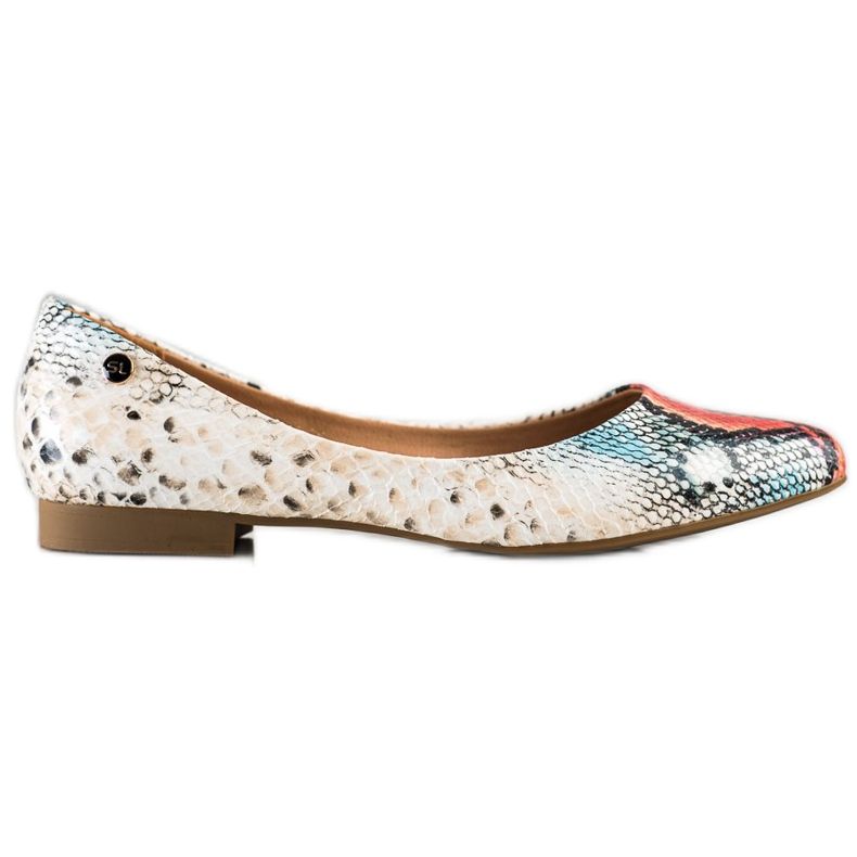 Ballerines Sergio Leone à imprimé serpent multicolore