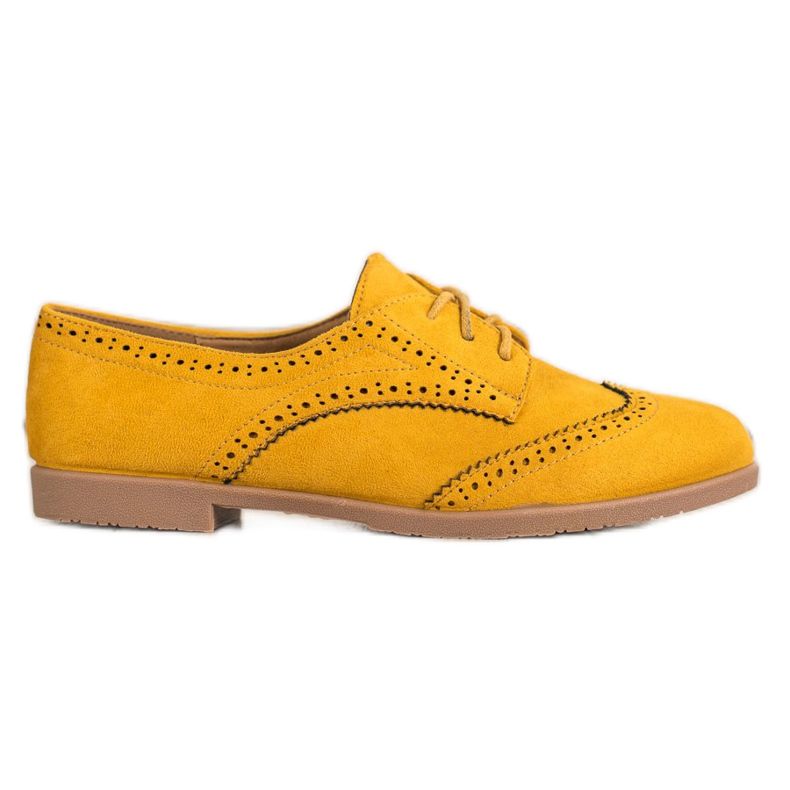 SHELOVET Chaussures ajourées pour le printemps jaune