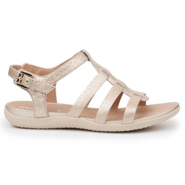 Sandales Geox D Sand Vega AW D72R6A-000KY-C2012 bleu doré