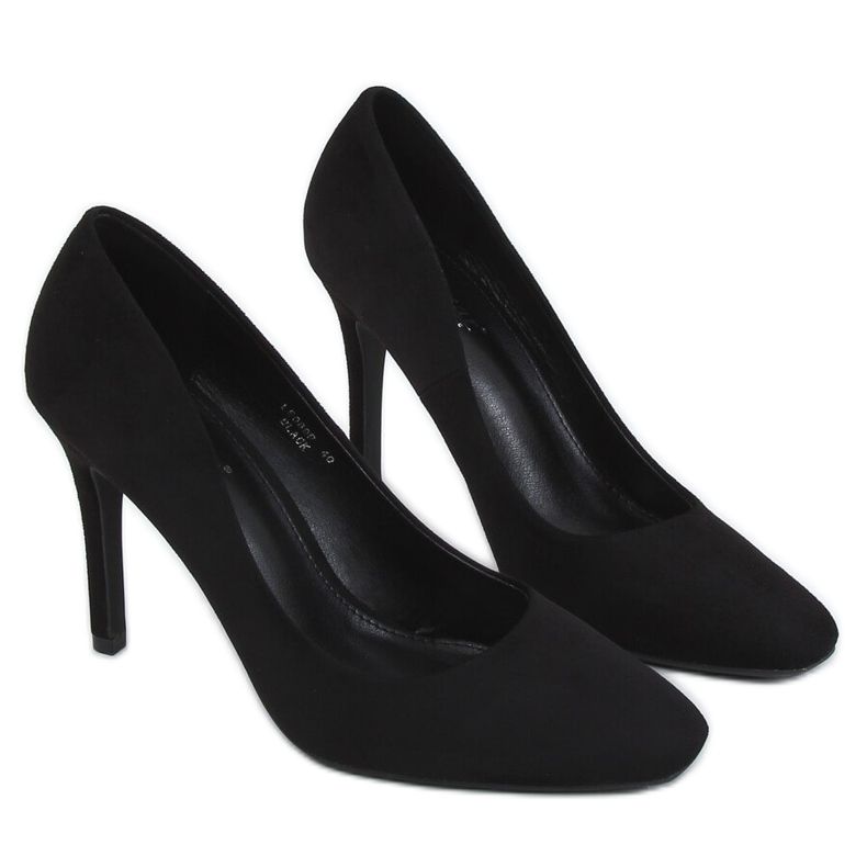 Escarpins femme noirs LE080P Noir le noir