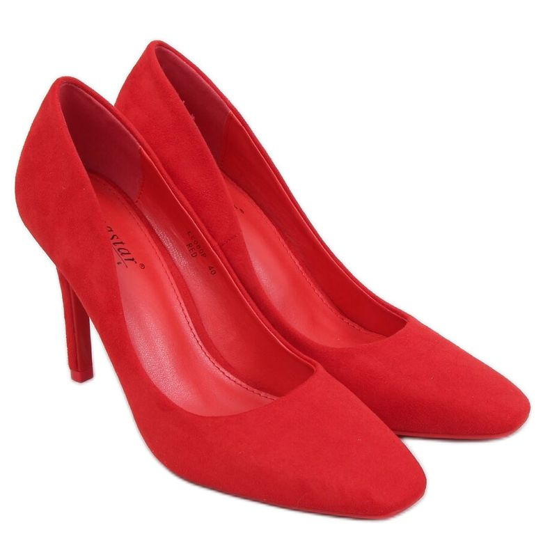 Escarpins femme rouges LE080P Rouge