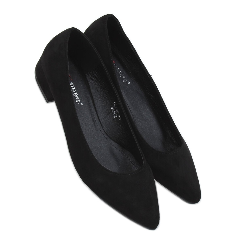 Noir Escarpins talons bas noir CL70P Noir le noir