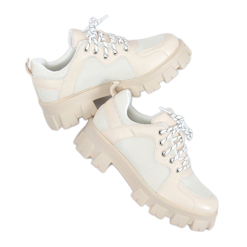 Mocassins Semelles Hautes NC1129 Beige