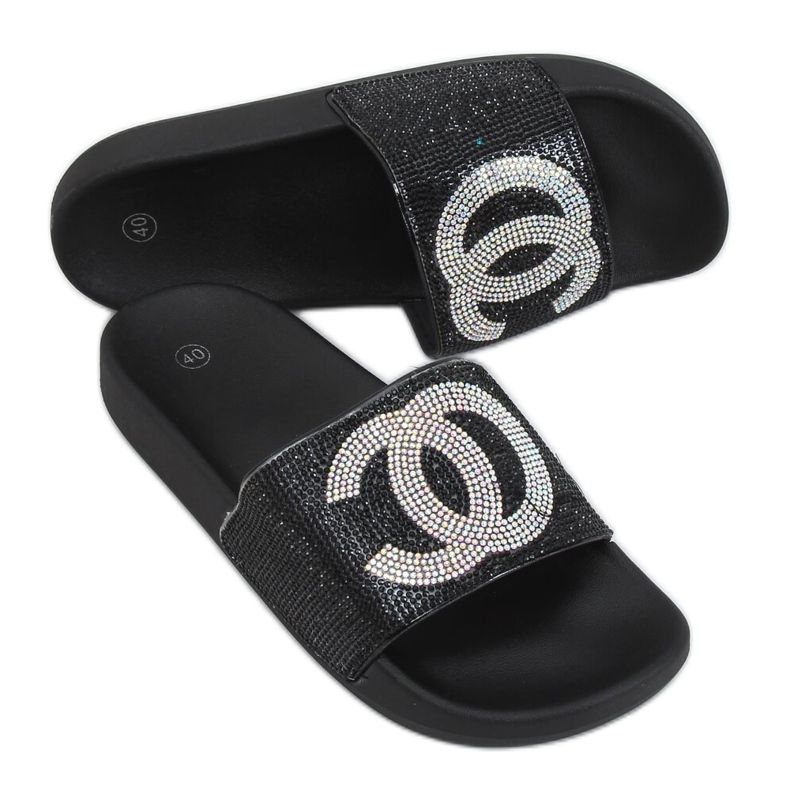 Noir BG78P Chaussons noirs le noir