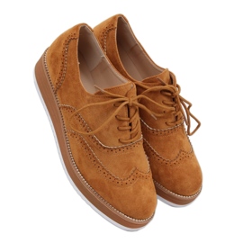 Mocassins Lacets Femme Camel 8998-46 Camel brun multicolore