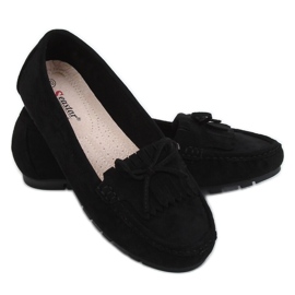 Noir Mocassins femme GS11P Noir le noir