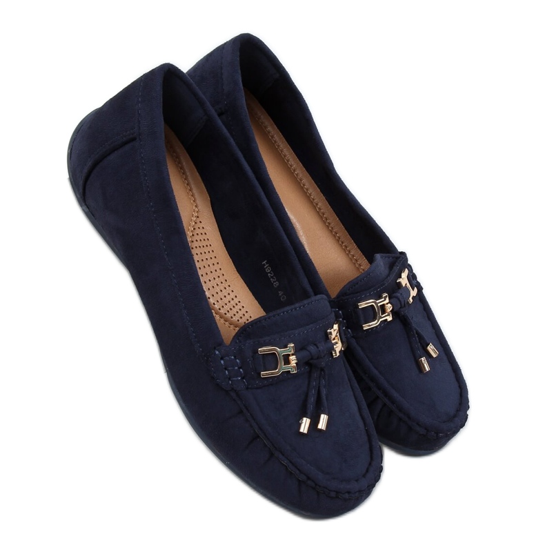 Mocassins femme sur plateforme bleu marine H9228 Azul Mocassins femme sur plateforme bleu marine H9228 Azul