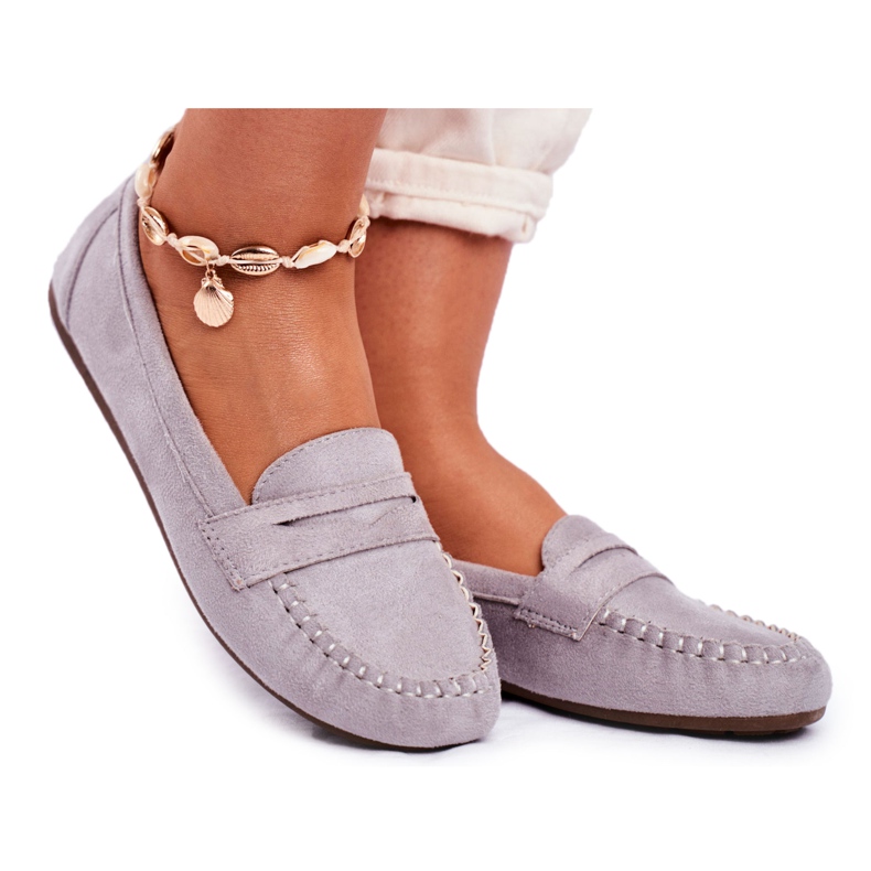 SEA Mocassins Femme Gris Panay