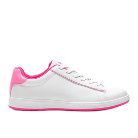 Baskets femme Neon Fuxia Carol blanches