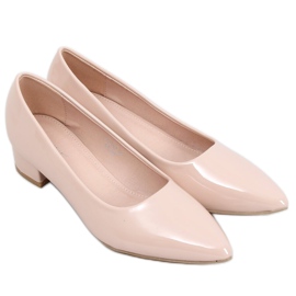 Escarpins à talons bas beige CC206P Beige