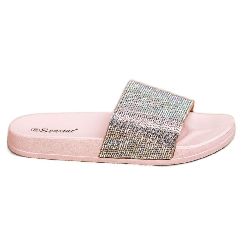 Seastar Pantoufles Avec Cristaux rose Seastar Pantoufles Avec Cristaux rose